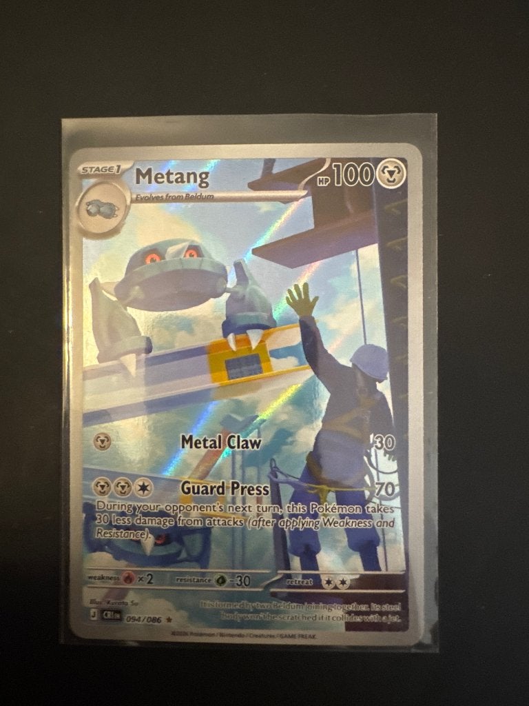 Pokemonkaart metang, Ophalen of Verzenden, Zo goed als nieuw, Losse kaart