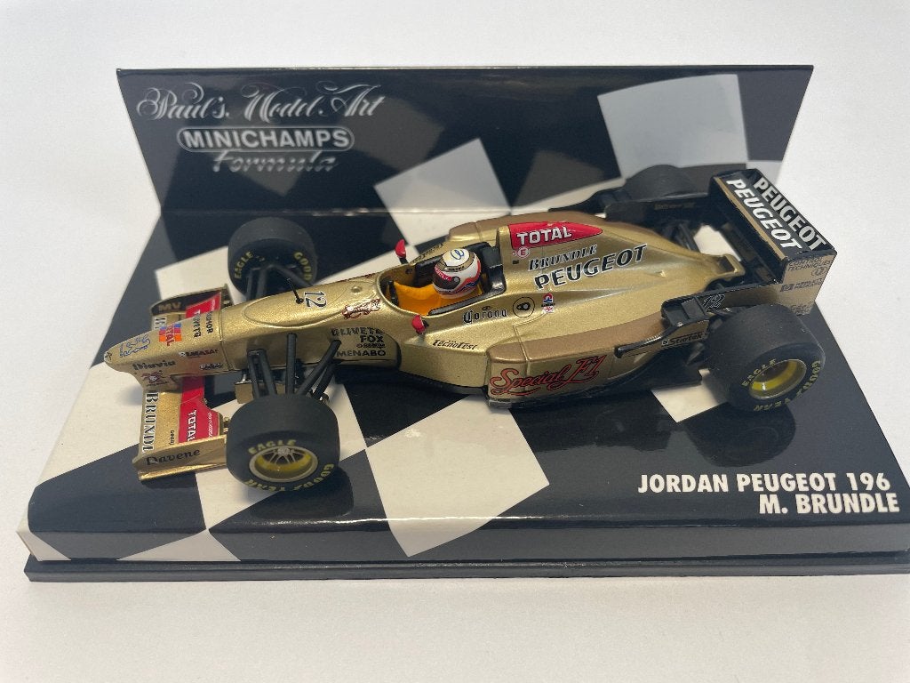 Jordan Peugeot 196 M. Brundle 1996, Ophalen of Verzenden, Zo goed als nieuw, Formule 1