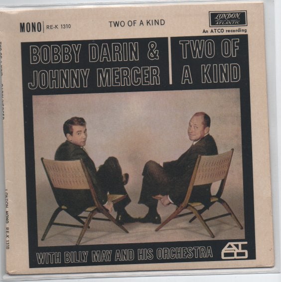 Bobby Darin and Johnny Mercer- Two of a Kind EP, Beschermende buitenhoes, Ophalen of Verzenden, 7 inch, EP