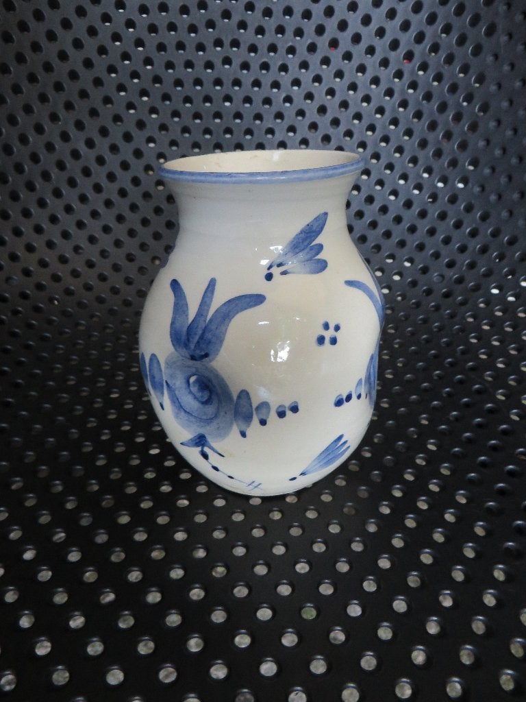 Klinkenberg Zeist oud aardewerk vaas, blauw wit, Antiek en Kunst, Ophalen of Verzenden