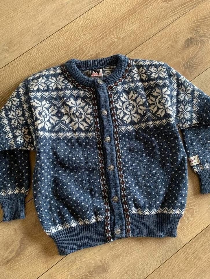 Dale of Norway wollen vest XS S bohemian wool jumper, -, Blauw, -, Ophalen of Verzenden