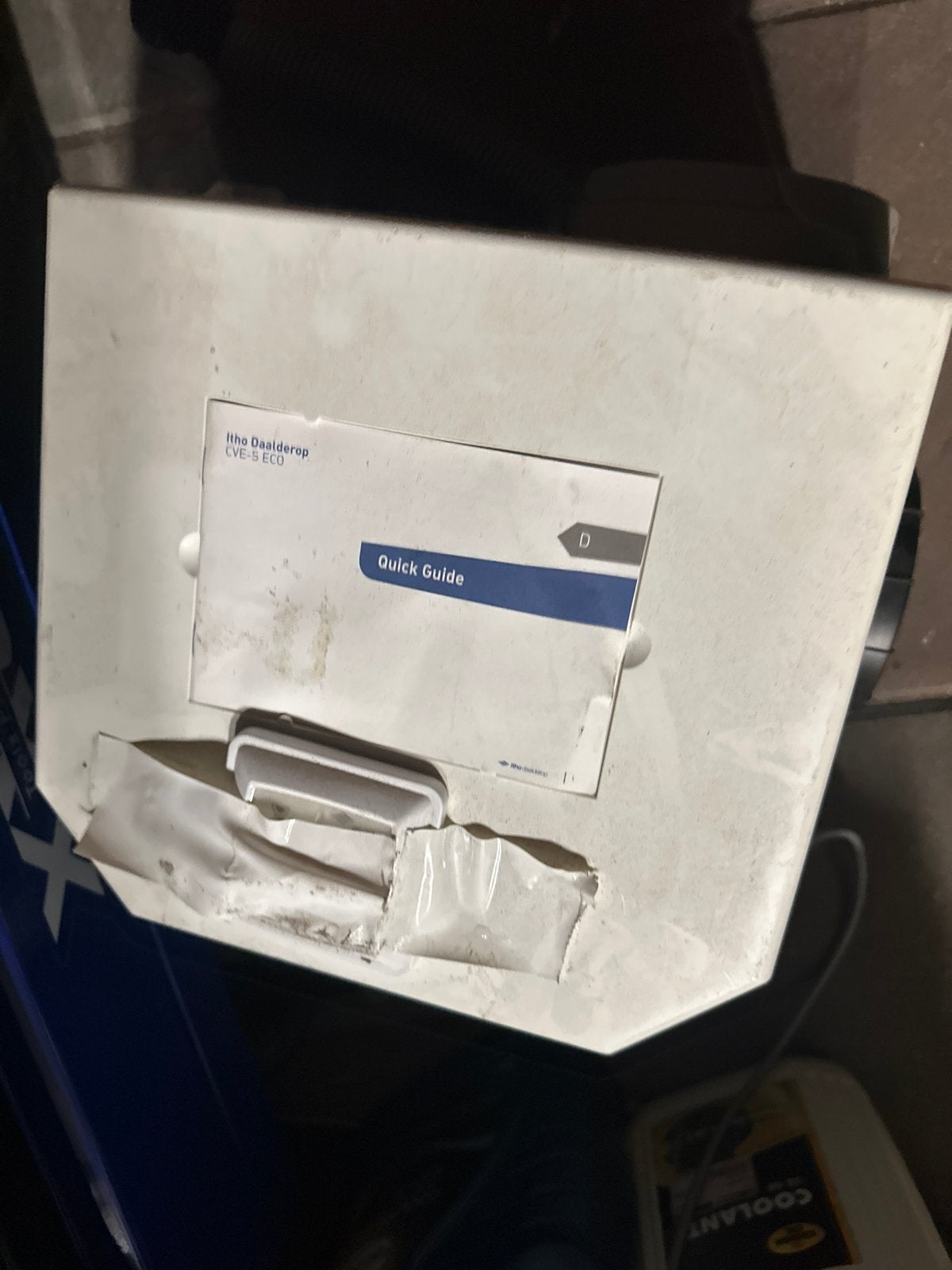 Itho Daalderop CVE-S ECO Ventilatiebox met afstandsbediening, Ophalen, Gebruikt, Ventilator