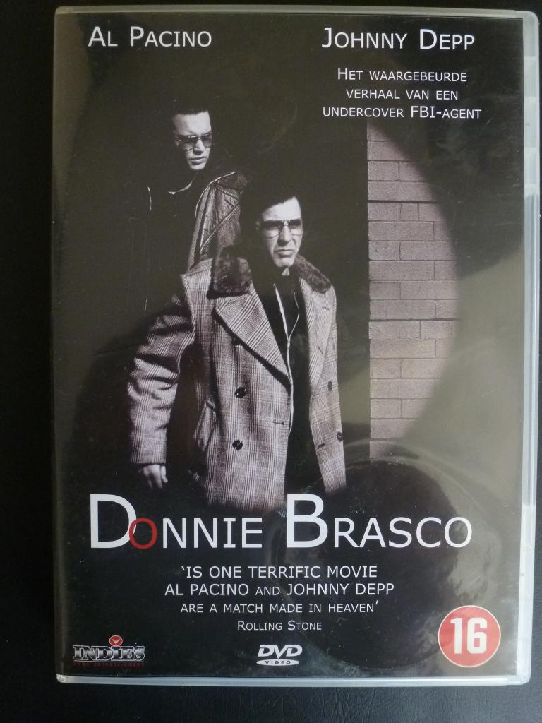 DVD Thriller. Donnie Brasco.  Jonny Depp en Al Pacino., Vanaf 16 jaar, Ophalen of Verzenden, Zo goed als nieuw