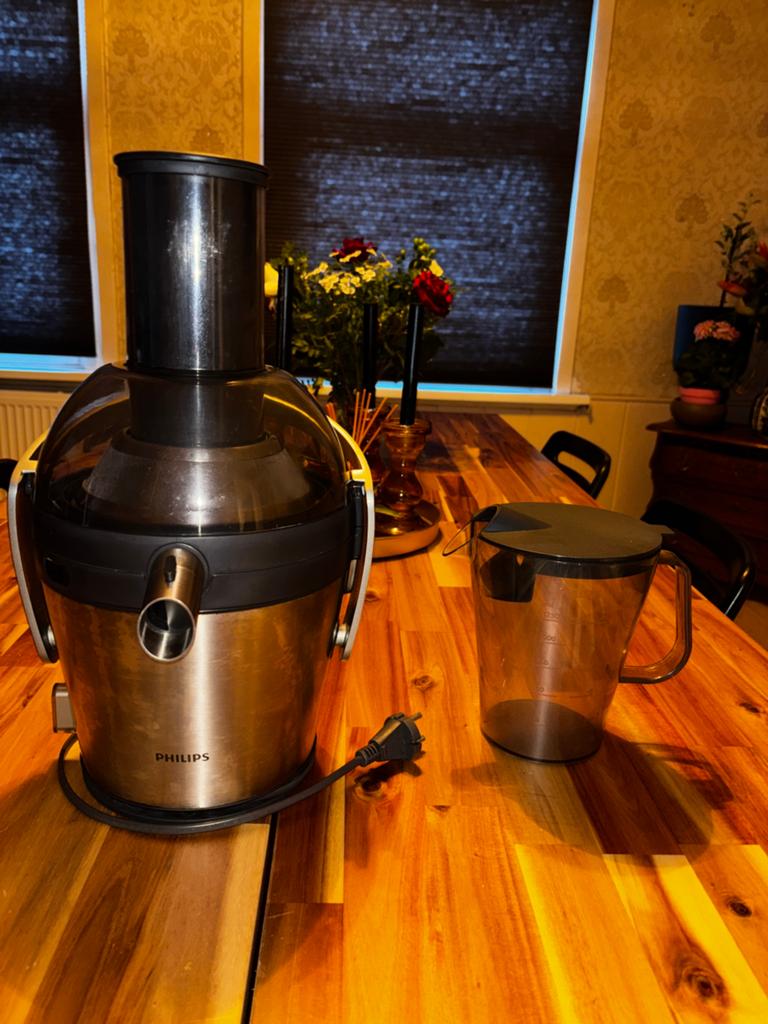 Philips sapcentrifuge, Witgoed en Apparatuur, Juicers, Ophalen of Verzenden, Zo goed als nieuw, Sapcentrifuge