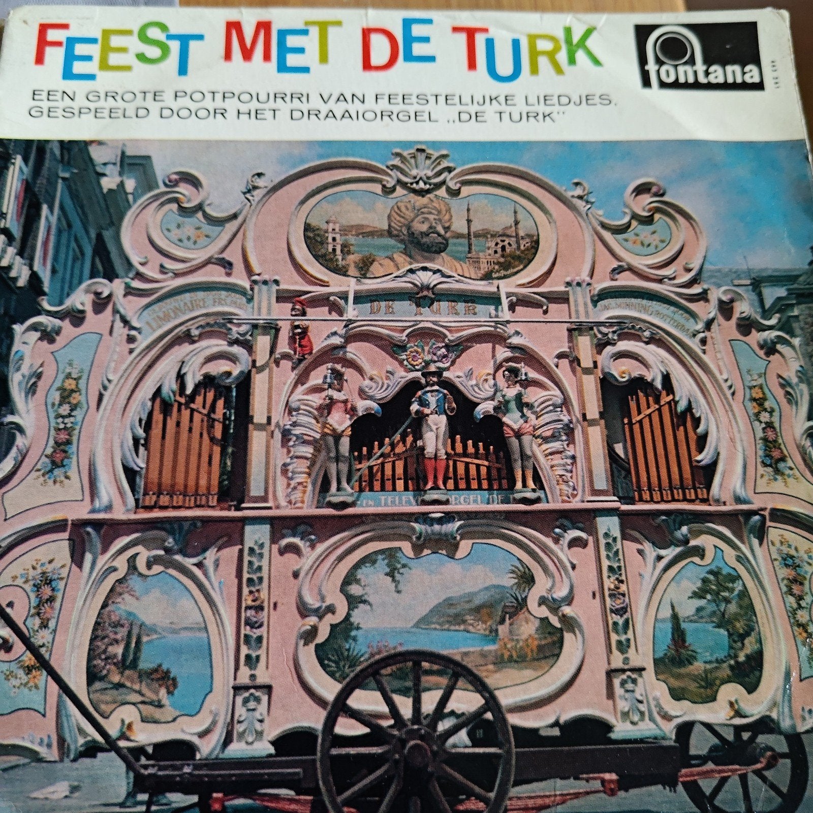 Feest met de Turk - Draaiorgel muziek, Ophalen of Verzenden, Gebruikt, 7 inch