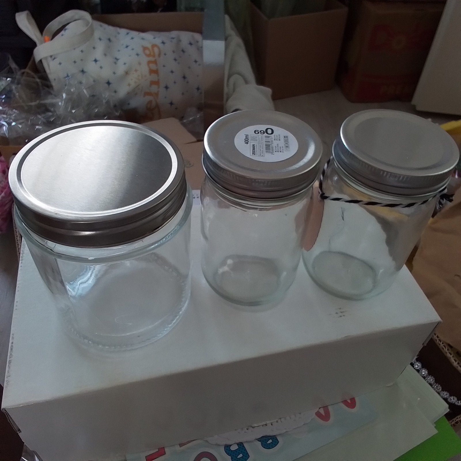 Glazen potjes, Ophalen of Verzenden, Nieuw