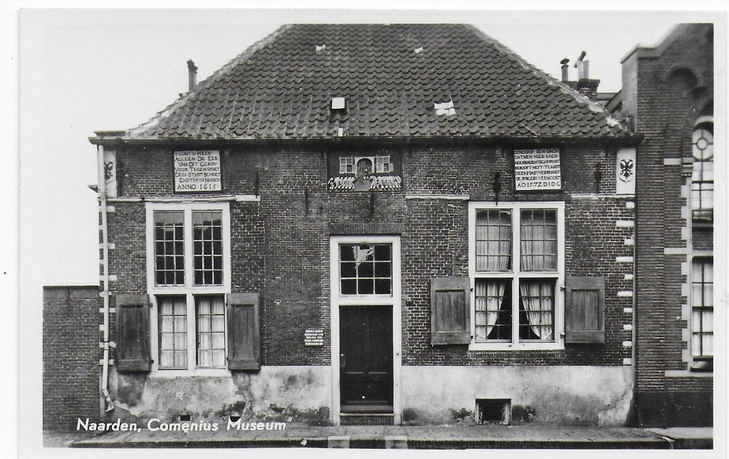 Naarden Comenius museum oude ongelopen ansichtkaart B7520, Ophalen of Verzenden, 1960 tot 1980, Ongelopen, Noord-Holland