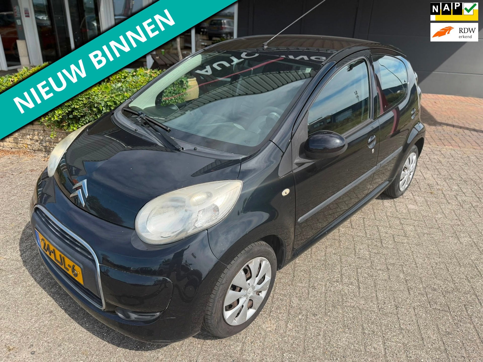 Citroen C1 1.0-12V Ambiance NL AUTO/AIRCO/5DRS/1JAAR APK+NAP, Voorwielaandrijving, Stof, Gebruikt, 4 stoelen
