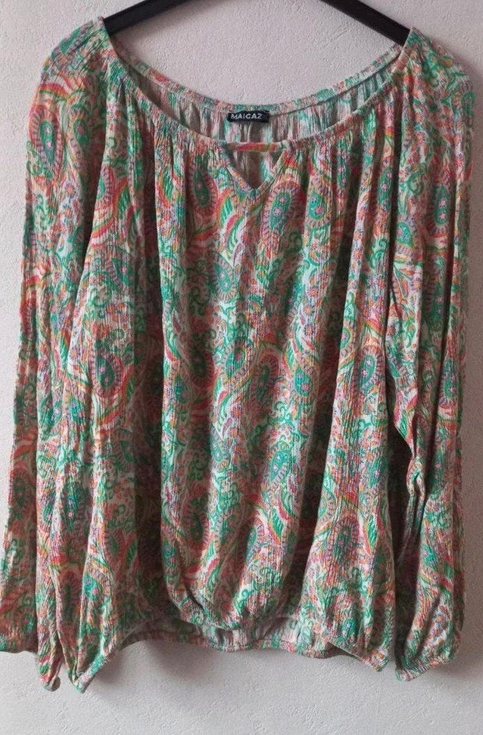 Maicaz Paisley Print  Maat XL draagmaat 44, Kleding | Dames, Meerkleurig, Maat 42/44 (L), Ophalen of Verzenden, Maicazz