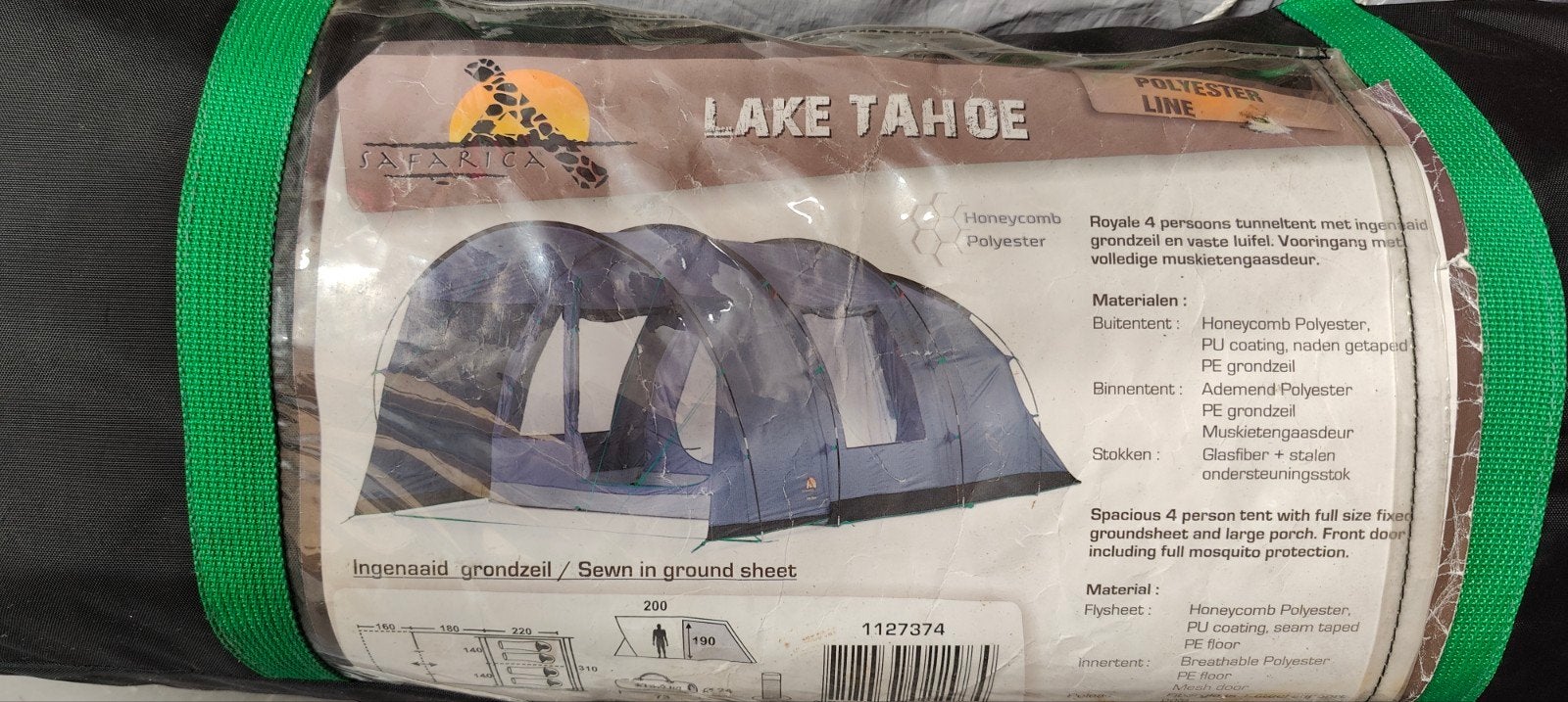 Safarica Lake Tahoe tent, Ophalen, Gebruikt, Tot en met 4