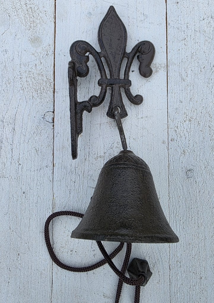 FRANSE LELIE / DEURBEL / GIETIJZER / €8,95, Tuin en Terras, Tuinwanddecoratie, Huis en tuin decoratie Marie, Nieuw, Info@huisentuindecoratiemarie.nl