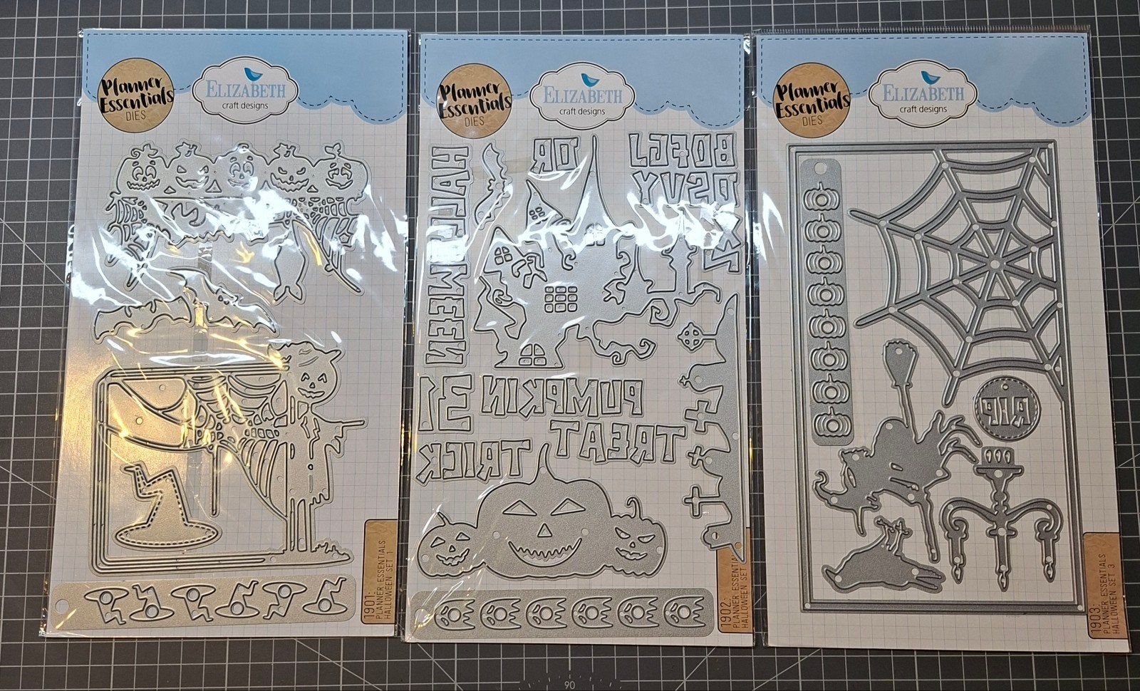 Elizabeth Craft Designs Halloween Dies Set - Planner, Geschikt voor snijden, Zilver, Overige thema's, Gereedschap of Toebehoren