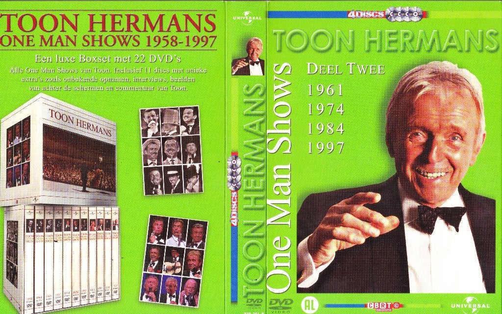 Toon Hermans DVD box, Alle leeftijden, Ophalen of Verzenden, Zo goed als nieuw, Stand-up of Theatershow