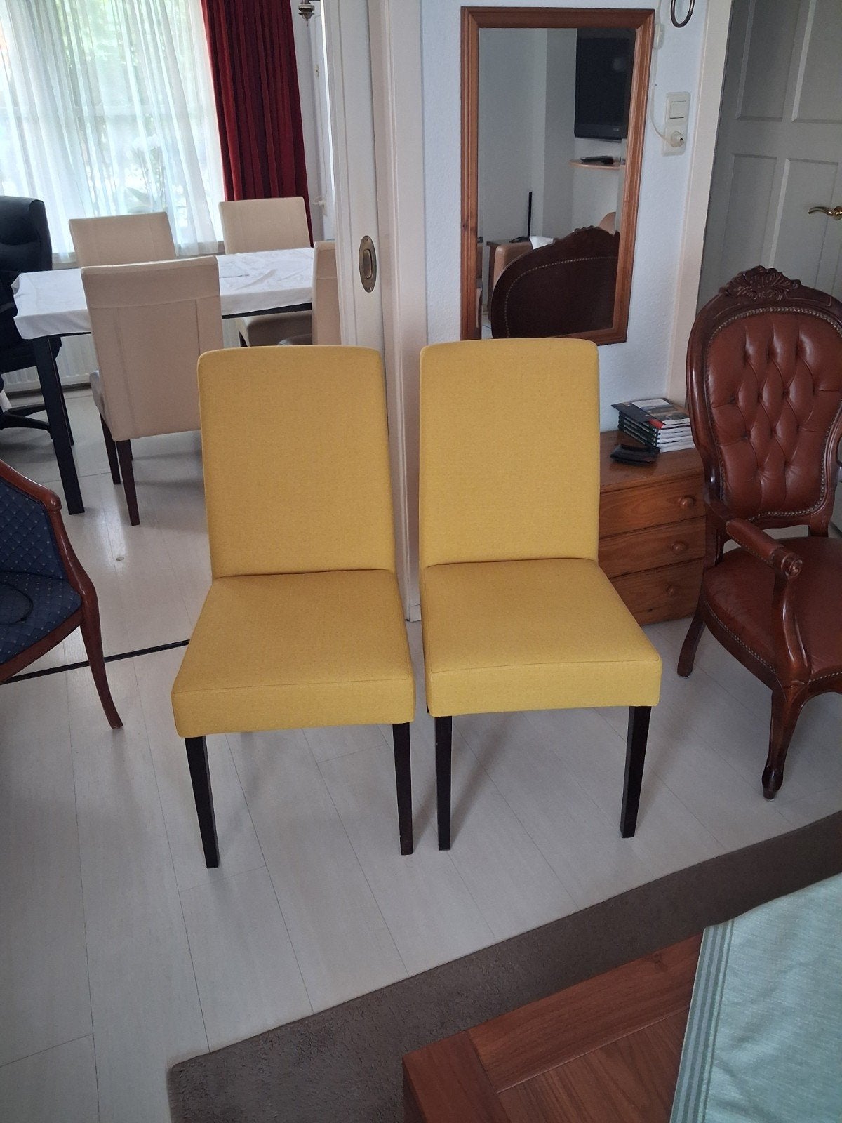 Goossen eetkamerstoelen., Ophalen, Hout, Twee, Overige kleuren