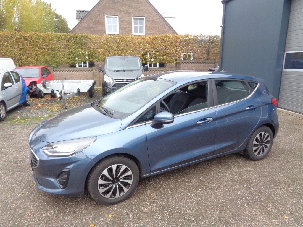 Ford Fiesta 1.0 EcoBoost Hybrid Titanium Ecc, Navigatie, Led, 12 maanden, Gebruikt, Blauw, 49 €/maand