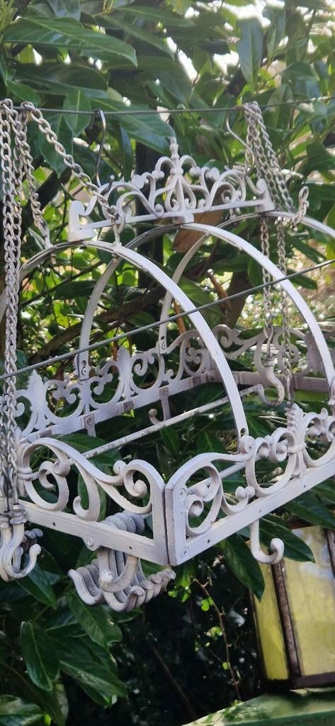 Sierlijk gegoten/gesmeed gietijzeren keuken rek (*brocante), Huis en Inrichting, Ophalen of Verzenden, Gebruikt