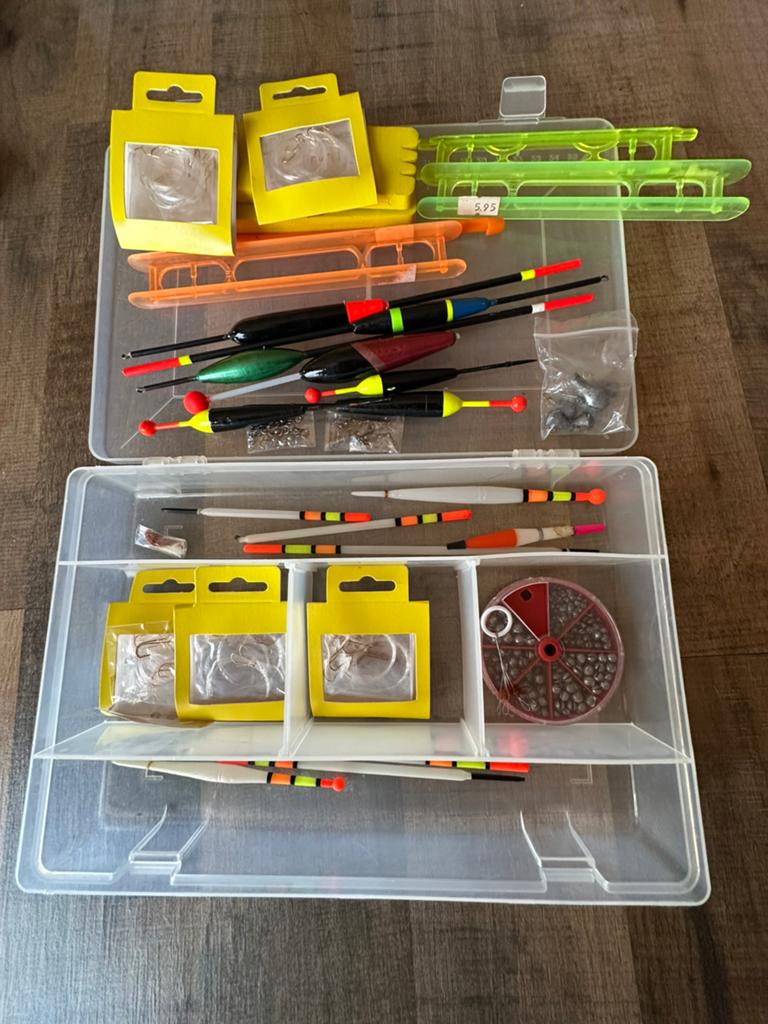 Boxje met visspullen, Watersport en Boten, Hengelsport | Witvissen, Ophalen of Verzenden, Nieuw, Dobber of Lood