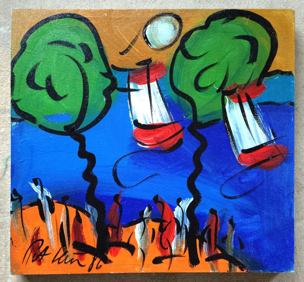 == Peter Robert Keil (geb 1942) == zeilboten == uit 1986, Ophalen of Verzenden