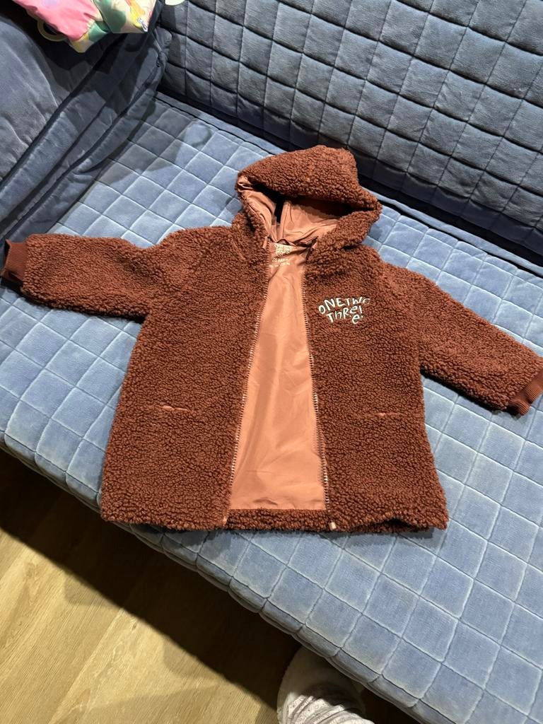 Bruine Teddy Jas Z8 Mini - Maat 86, Ophalen of Verzenden, Zo goed als nieuw, Jongen of Meisje, Overige typen