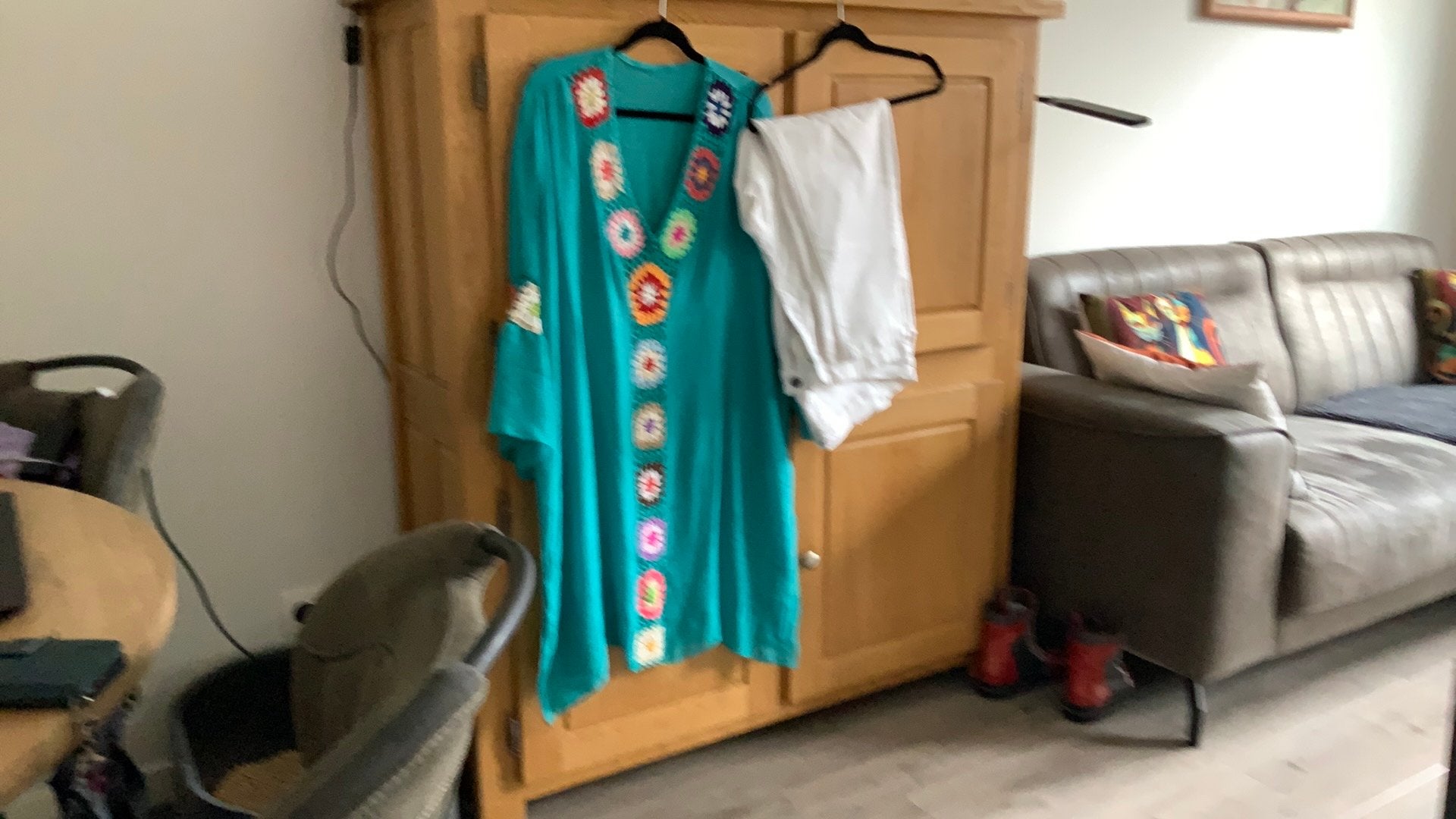 Jeans en tuniek, Kleding | Dames, Grote Maten, Ophalen of Verzenden, Zo goed als nieuw, Overige kleuren, Blouse of Tuniek