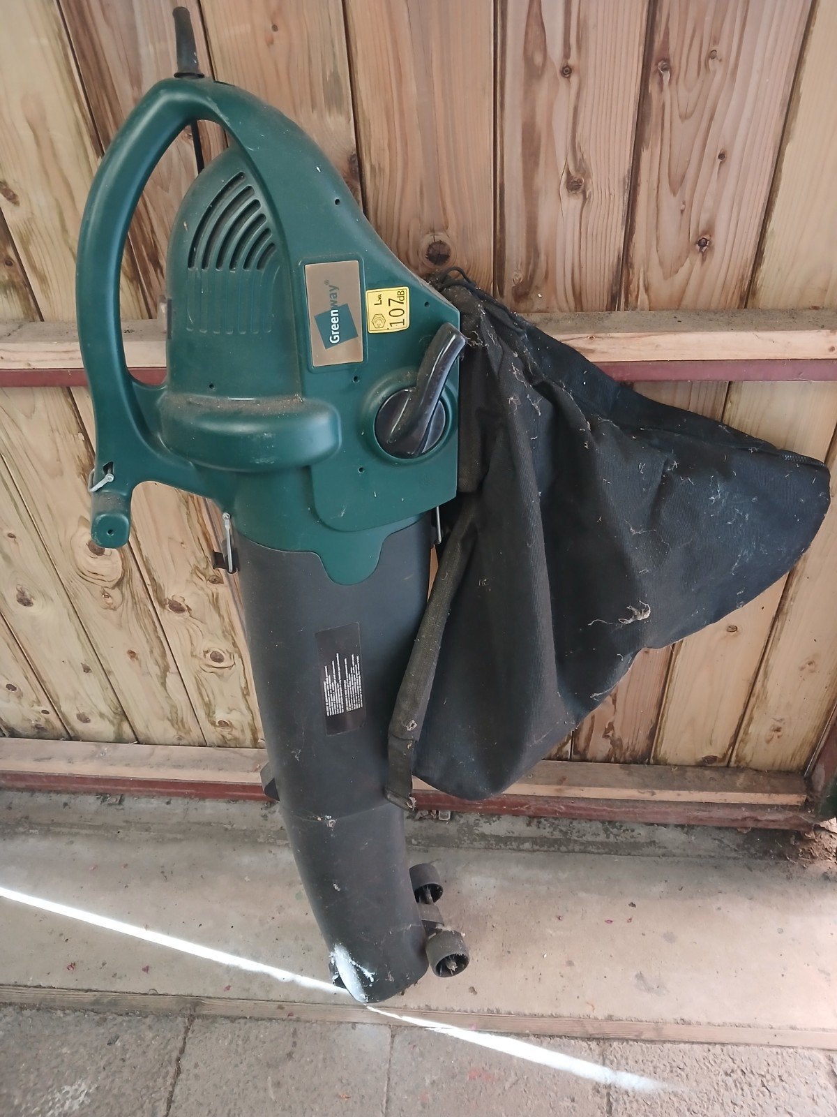 Greenway Bladblazer met Afvalzak en Zuigfunctie, Tuin en Terras, Bladblazers, Gebruikt, Met opvangzak, Handgedragen, Elektrisch