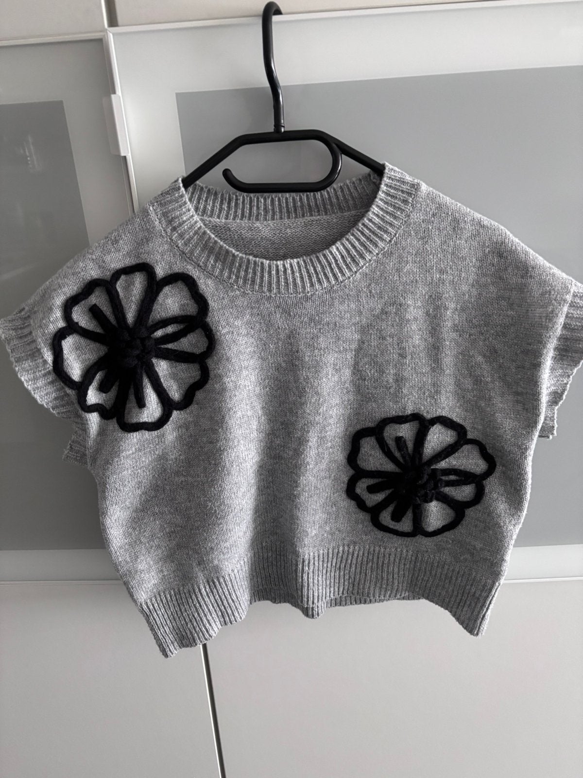 Korte trui / spencer - maat L, Kleding | Dames, Ophalen of Verzenden, Zo goed als nieuw, Grijs