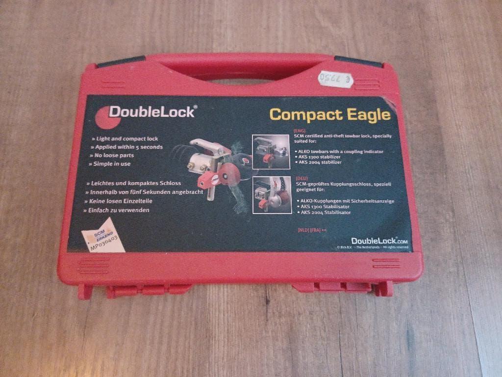 DoubleLock Compact Eagle koppelingsslot, Caravans en Kamperen, Caravan accessoires, Ophalen, Zo goed als nieuw