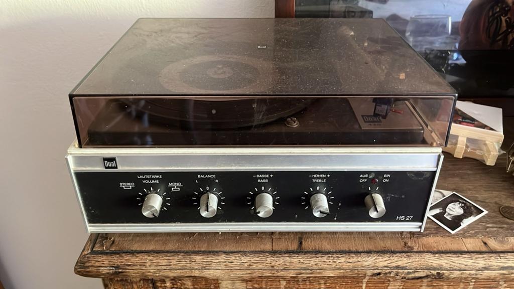 Dual HS 27 Platenspeler met Versterker - Vintage, Audio, Tv en Foto, Platenspelers, Ophalen of Verzenden, Gebruikt, Platenspeler