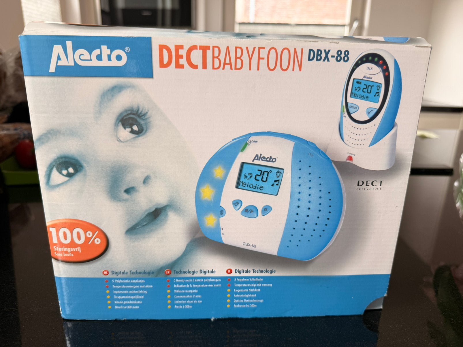 Alecto babyfoon DBX-88, Ophalen, Zo goed als nieuw, 250 meter of meer