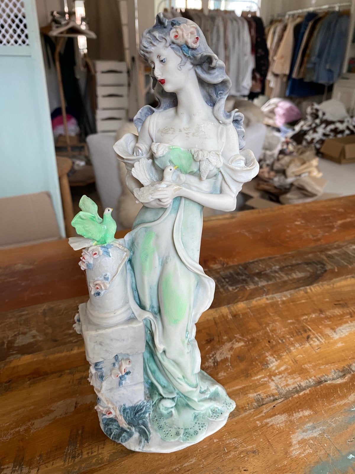 Romantisch engels beeldje brocante, Ophalen of Verzenden