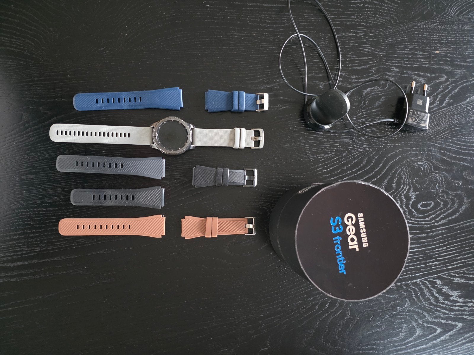 Samsung Gear S3 Frontier Smartwatch - Goede staat, Ophalen of Verzenden, Gebruikt, Zwart, Samsung