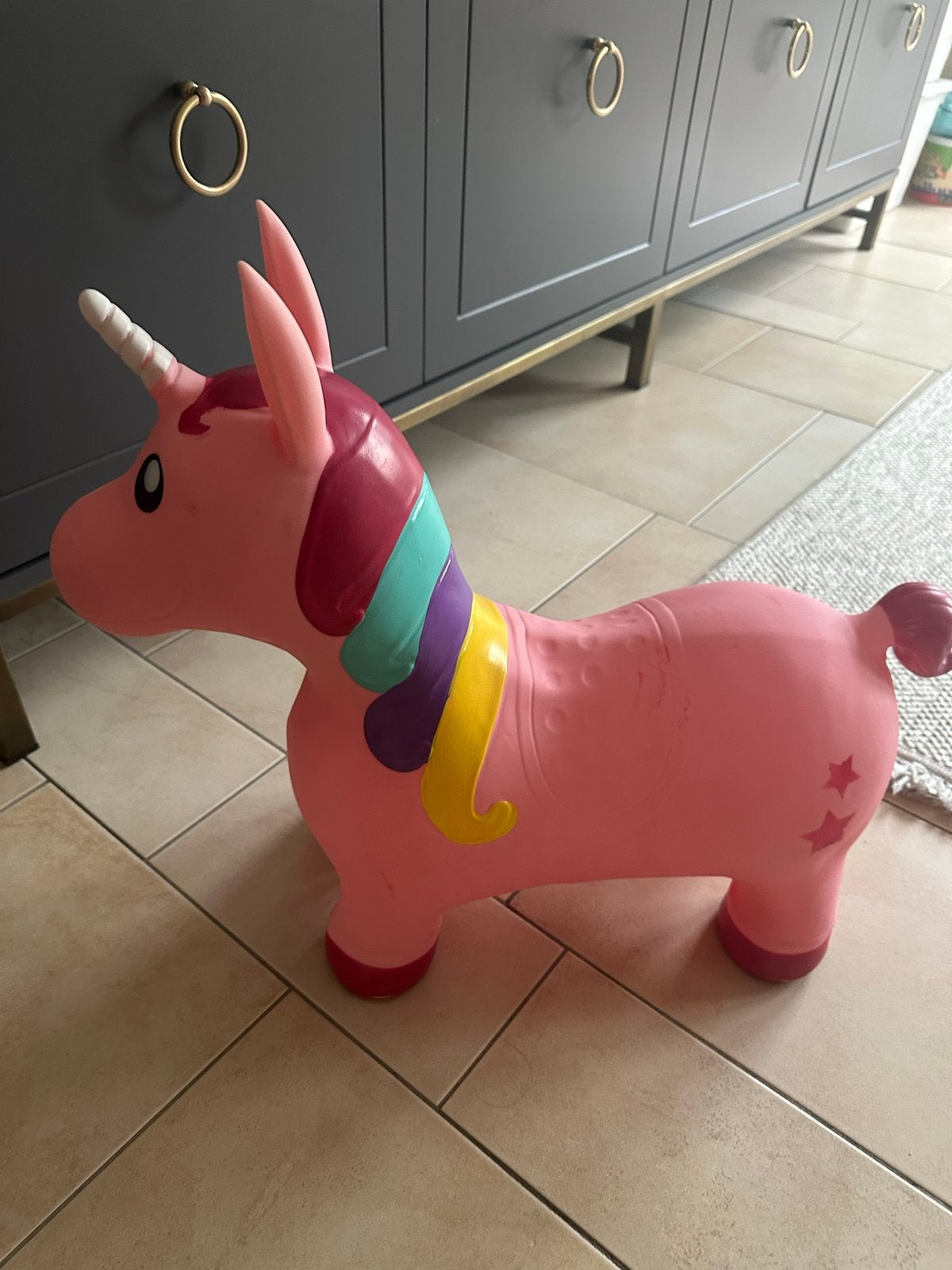 Roze Eenhoorn Springpaard voor Kinderen, Ophalen, Gebruikt, Jongen of Meisje