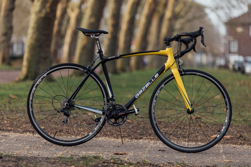 Gazelle Racefiets Carbon, 28 inch, Gebruikt, Carbon, Velgrem