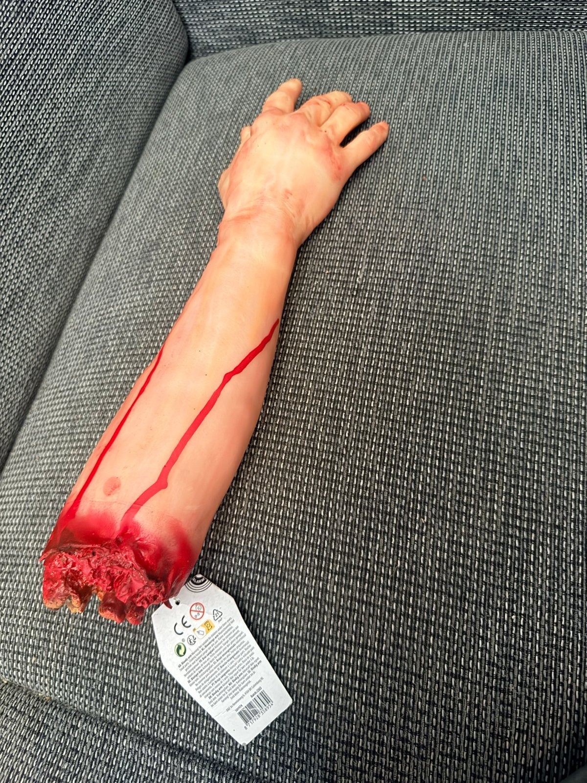 Afgehakte Arm Halloween Decoratie, Hobby en Vrije tijd, Feestartikelen, Ophalen of Verzenden, Nieuw, Feestartikel, Halloween of Griezel