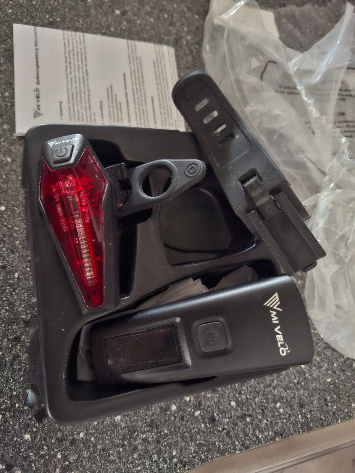 Mi Velo Fietsverlichtingsset: Voor- en Achterlicht, Verlichtingsset, Ophalen of Verzenden, Accu, Oplaadbaar