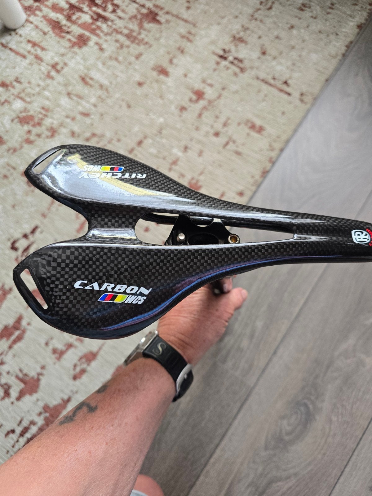 Carbon zadel en carbon zadelpen ritchey, Ophalen of Verzenden, Zadel, Carbon