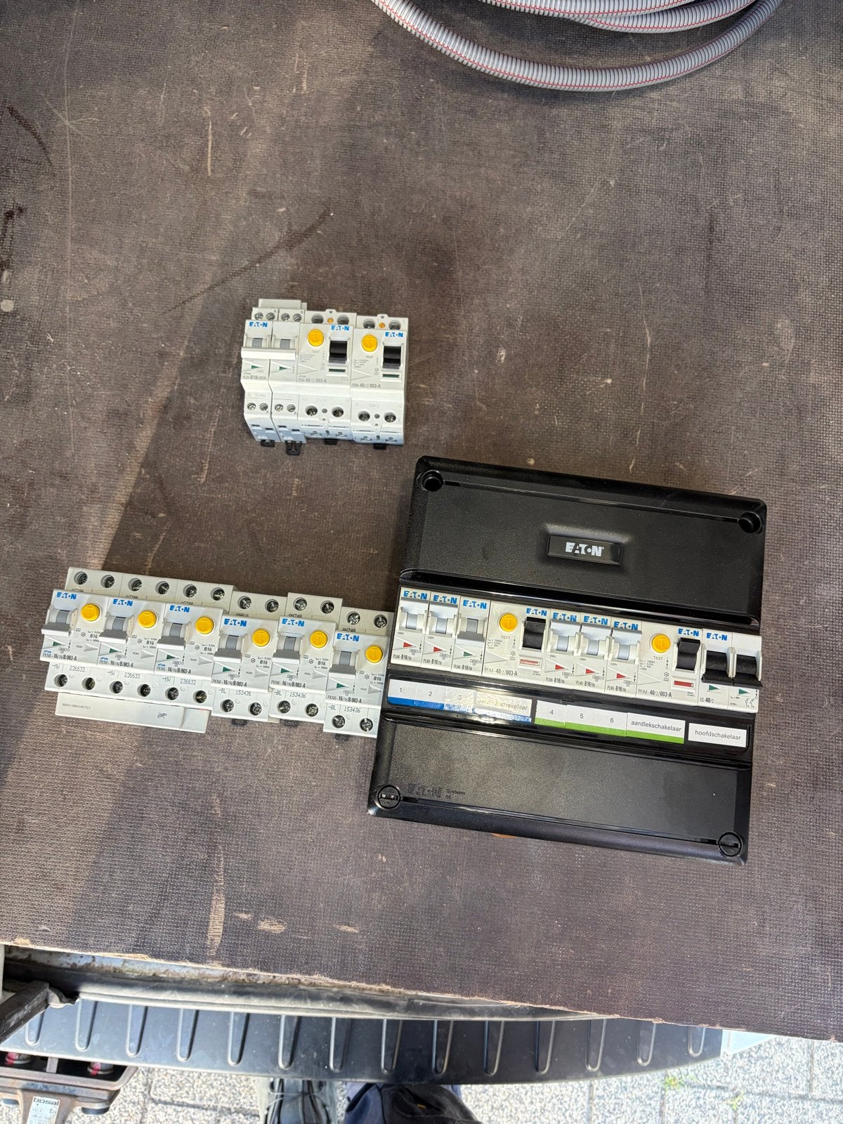Eaton kast plus aardlekautomaten, Ophalen of Verzenden, Gebruikt, Eaton, Groepenkast