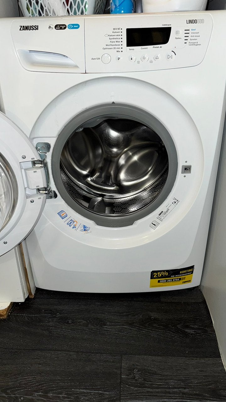 Zanussi Lindo 300 Wasmachine 8kg 1400 toeren, Witgoed en Apparatuur, Ophalen, 1200 tot 1600 toeren, Gebruikt, 8 tot 10 kg