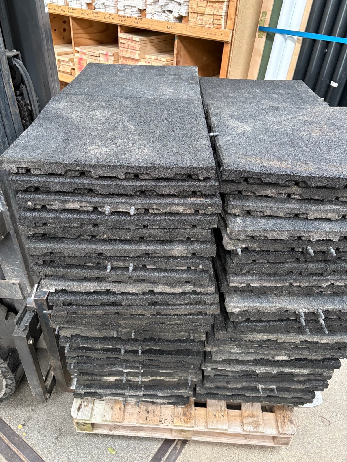 Zwarte rubberen tegels, Ophalen, ., Overige typen, Rubber