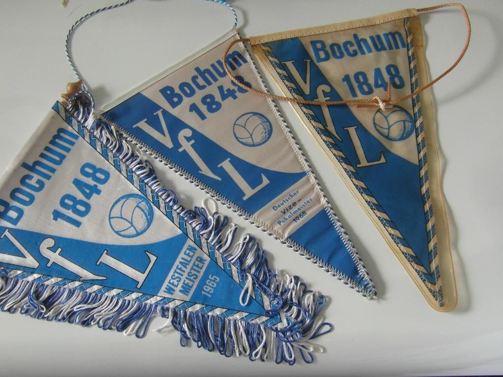 voetbal vaantjes vfl bochum 1848  deutschland wimpel 3 x, Ophalen of Verzenden, Zo goed als nieuw, Buitenlandse clubs