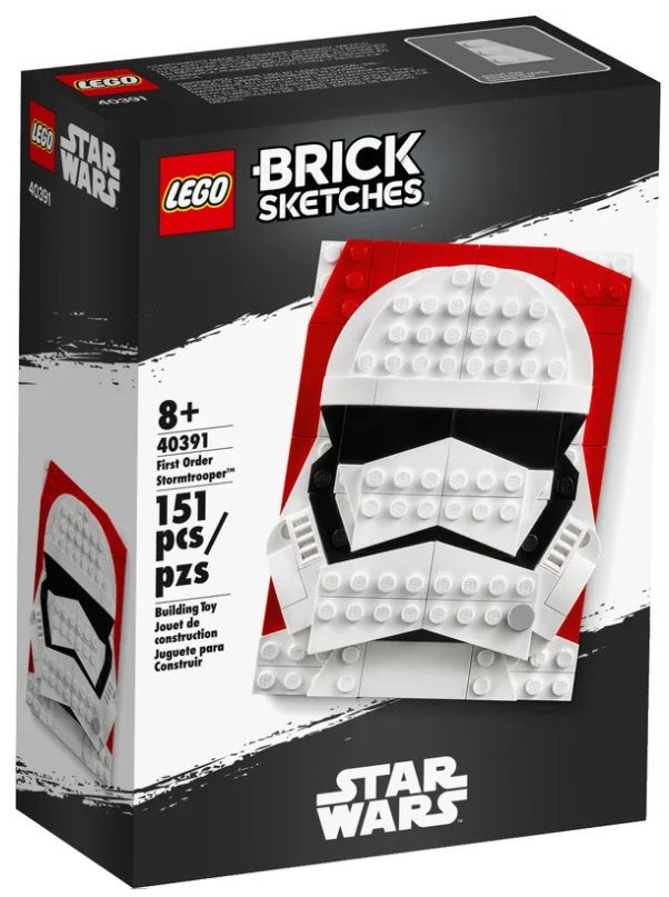 Lego Brick Sketches First Order Stormtrooper (40391) NIEUW, Inclusief accessoires, Overige thema's, Lego, Nieuw