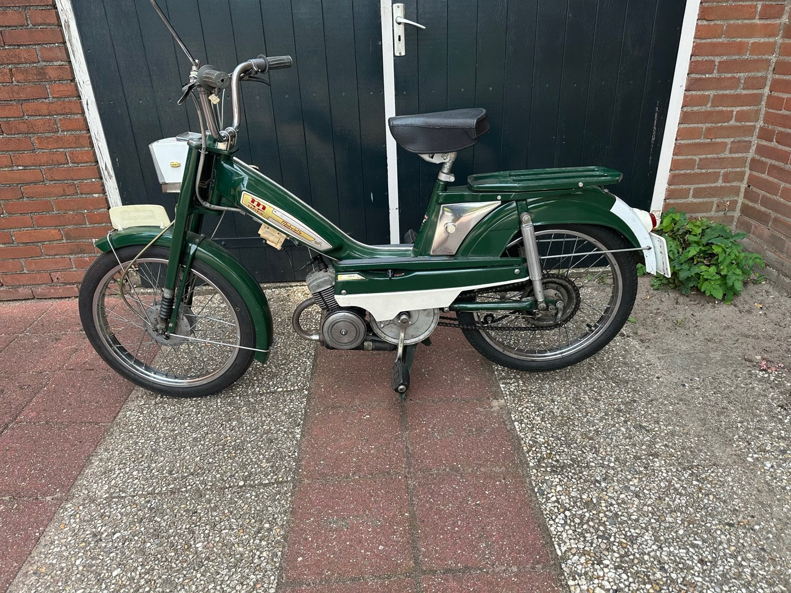 Mobylette Motobecane Kaptein bromfiets - Groen, Ophalen of Verzenden, Gebruikt, Maximaal 45 km/u