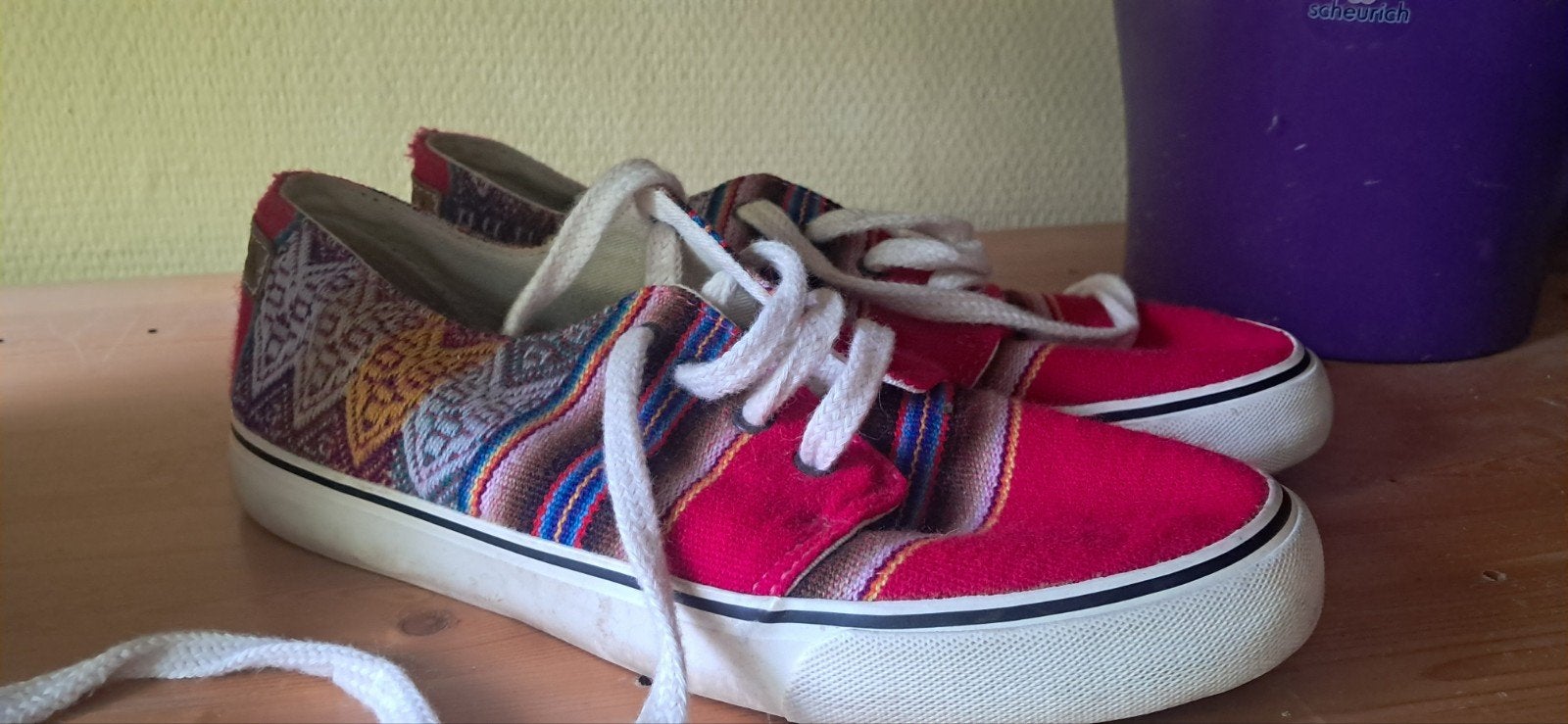 MIPACHA Sneakers Maat 39 - Roze met Patroon, Ophalen of Verzenden, Sneakers of Gympen, MIPACHA, Gedragen