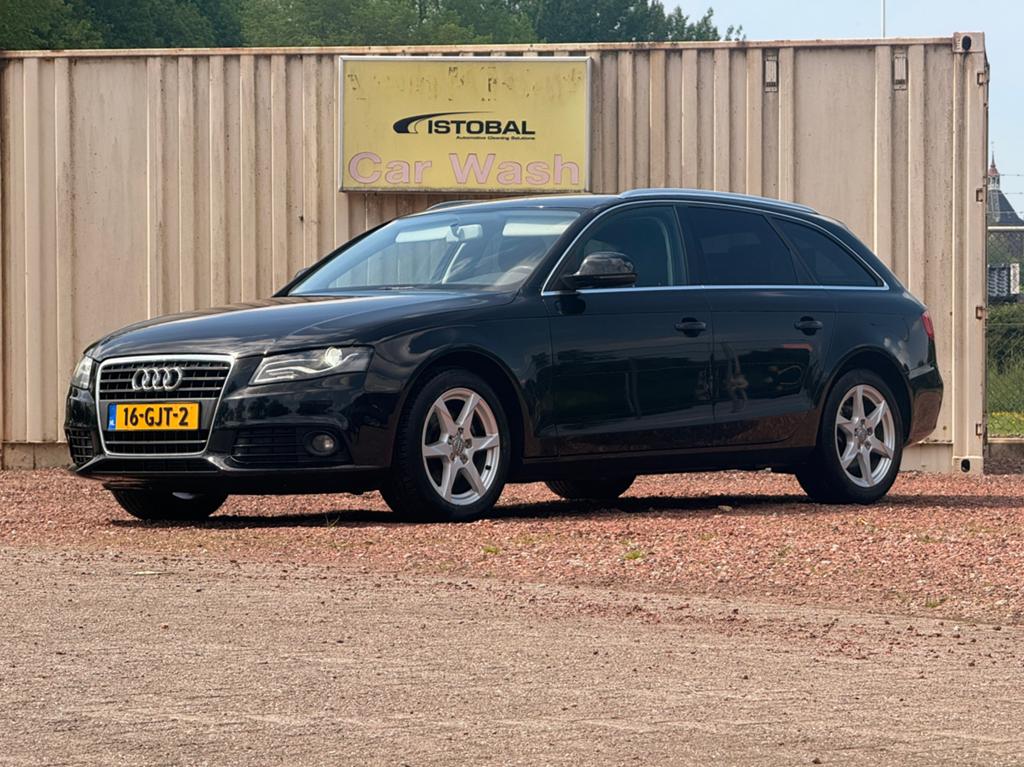 Audi A4 2.0 TDI Avant 2009 Zwart, Auto's, Voorwielaandrijving, Stof, Zwart, A4