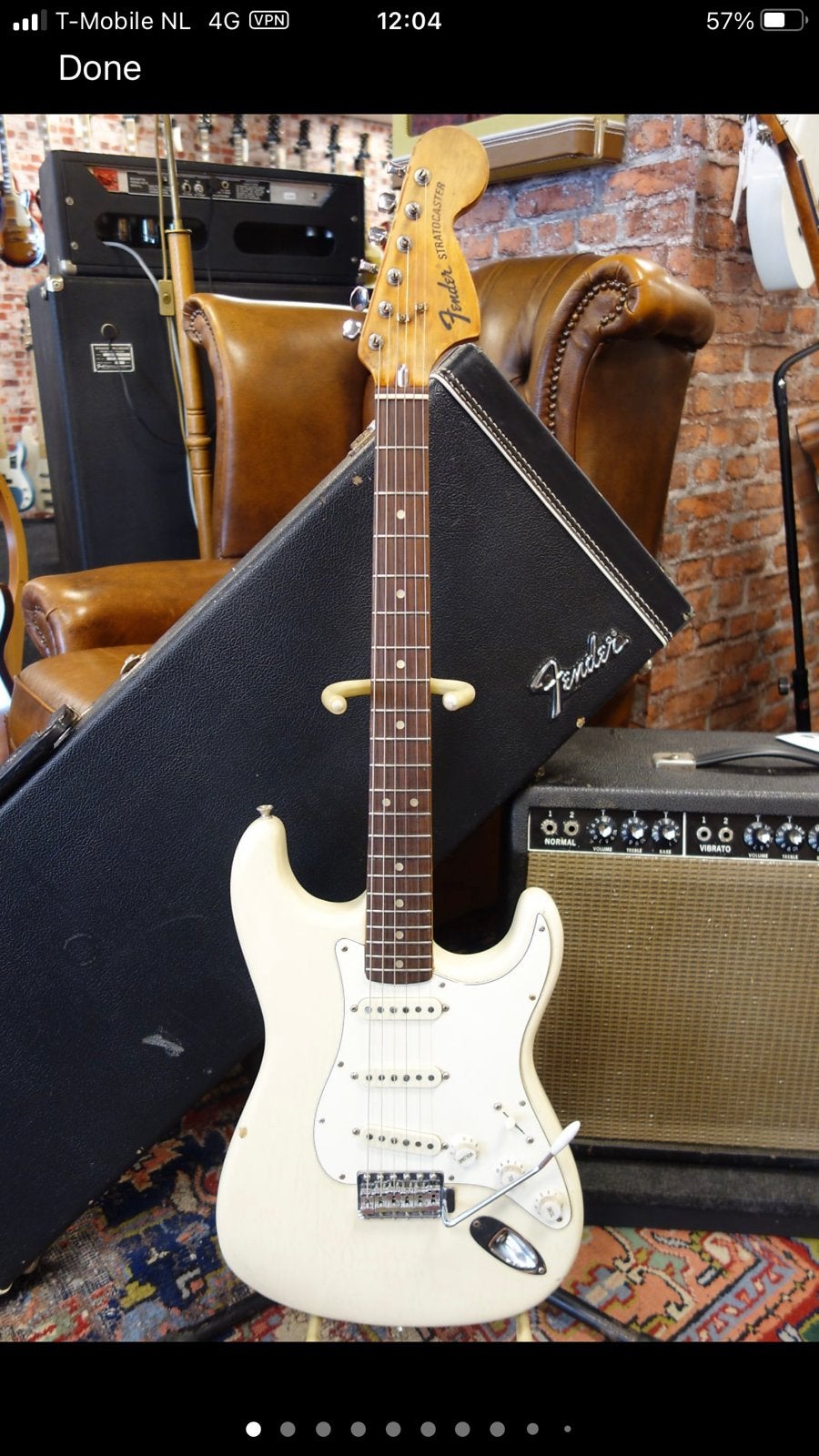 Fender Stratocaster 1972 olympic white, Muziek en Instrumenten, Snaarinstrumenten | Gitaren | Elektrisch, Ophalen, Zo goed als nieuw