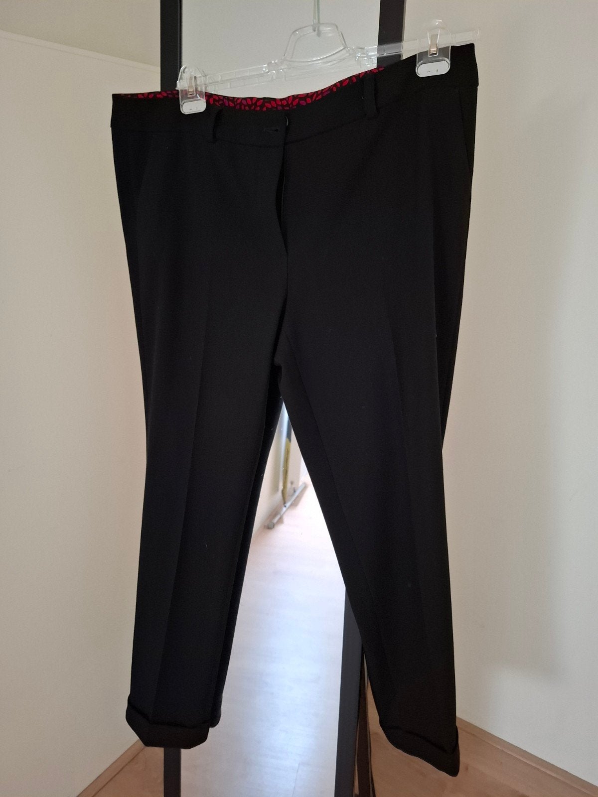 Gerry Weber Zwarte Broek met 44/46, Maat 38/40 (M), Zwart, Ophalen of Verzenden, Zo goed als nieuw