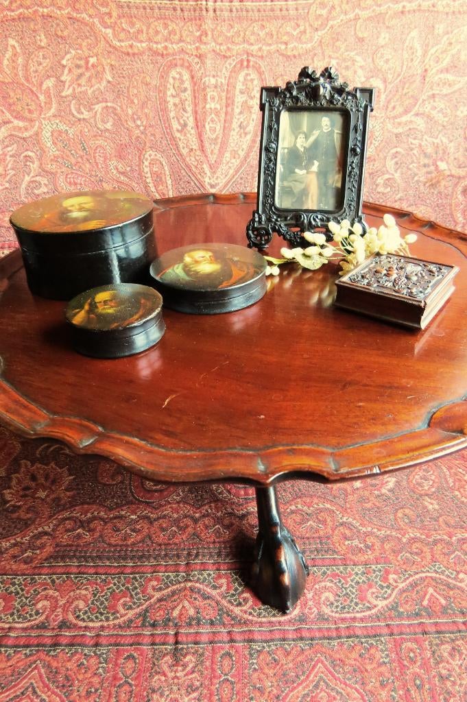 Antieke Engelse GEORGIAN mahoniehouten lazy Susan 1790-1810, Ophalen of Verzenden