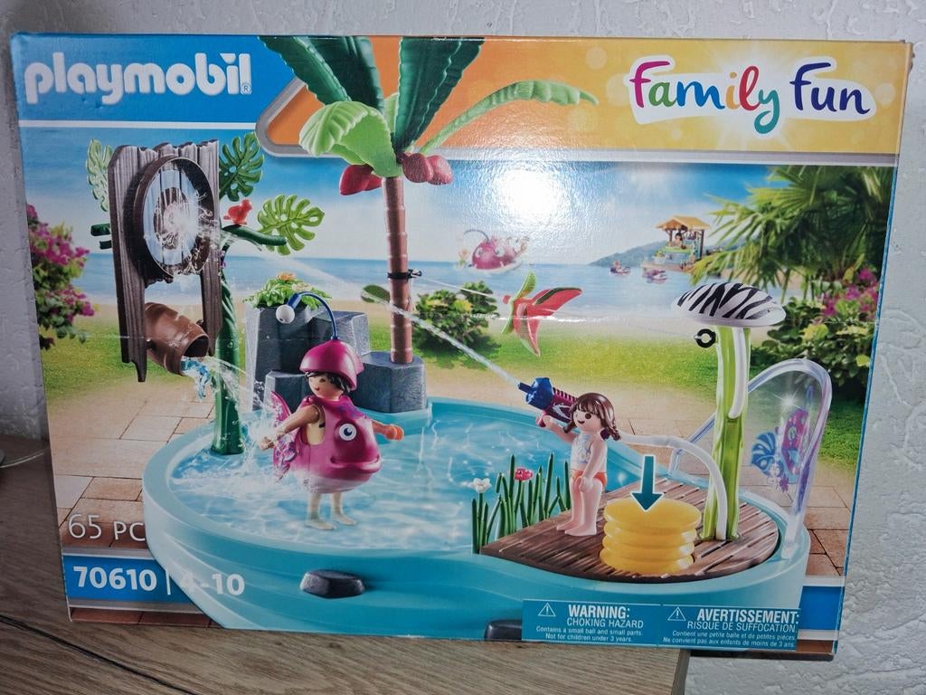 Leuk zwembad met watersplash 70610  nieuw.., Kinderen en Baby's, Speelgoed | Playmobil, Ophalen of Verzenden, Nieuw