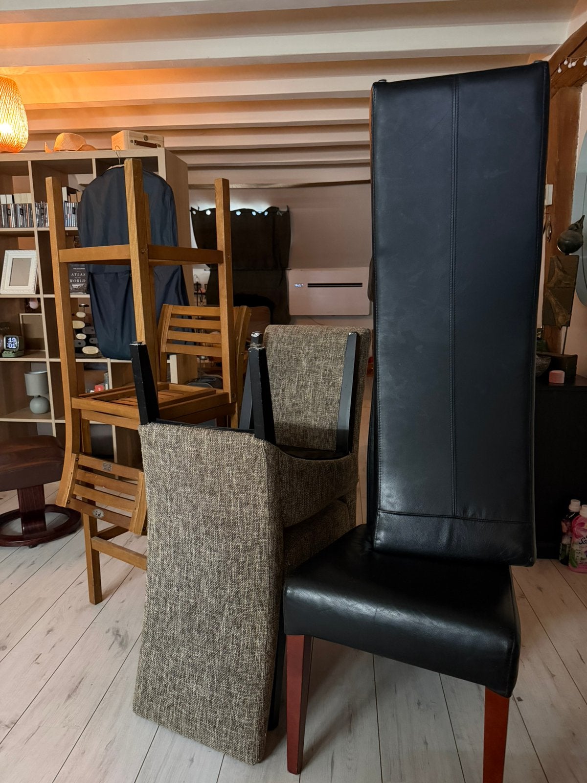 GRATIS STOELEN, Huis en Inrichting, Ophalen, Gebruikt, Bruin, Vijf, Zes of meer stoelen