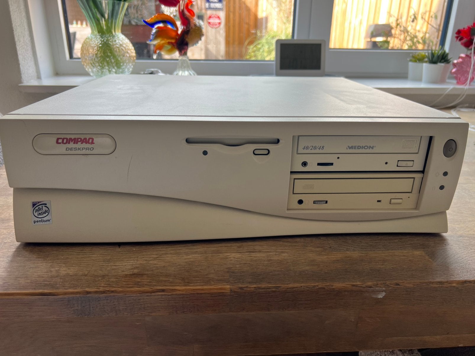 Vintage Compaq Deskpro Pentium MMX - retro PC - jaren 90, Computers en Software, Ophalen